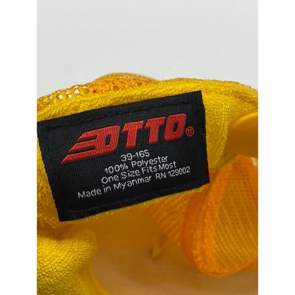 OTTO Men's Yellow Don't Worry Be Happy Graphic Mesh Trucker Snapback Hat SZ OS - Picture 8 of 8